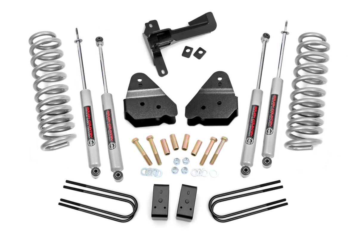 Ford F-250 Super Duty Suspension Lift Kit - Rough Country - 3 Inch Lift Kit | N3 | Front Diesel Coils - '17-'22